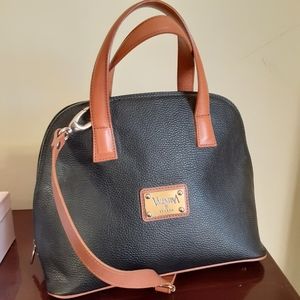 👜Valentina Italia Pebbled Leather Handbag